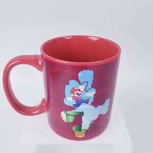 NINTENDO SUPER MARIO BROS COFFEE MUG BY PALADONE COLD & HEAT SENSITIVE RED 8 Oz